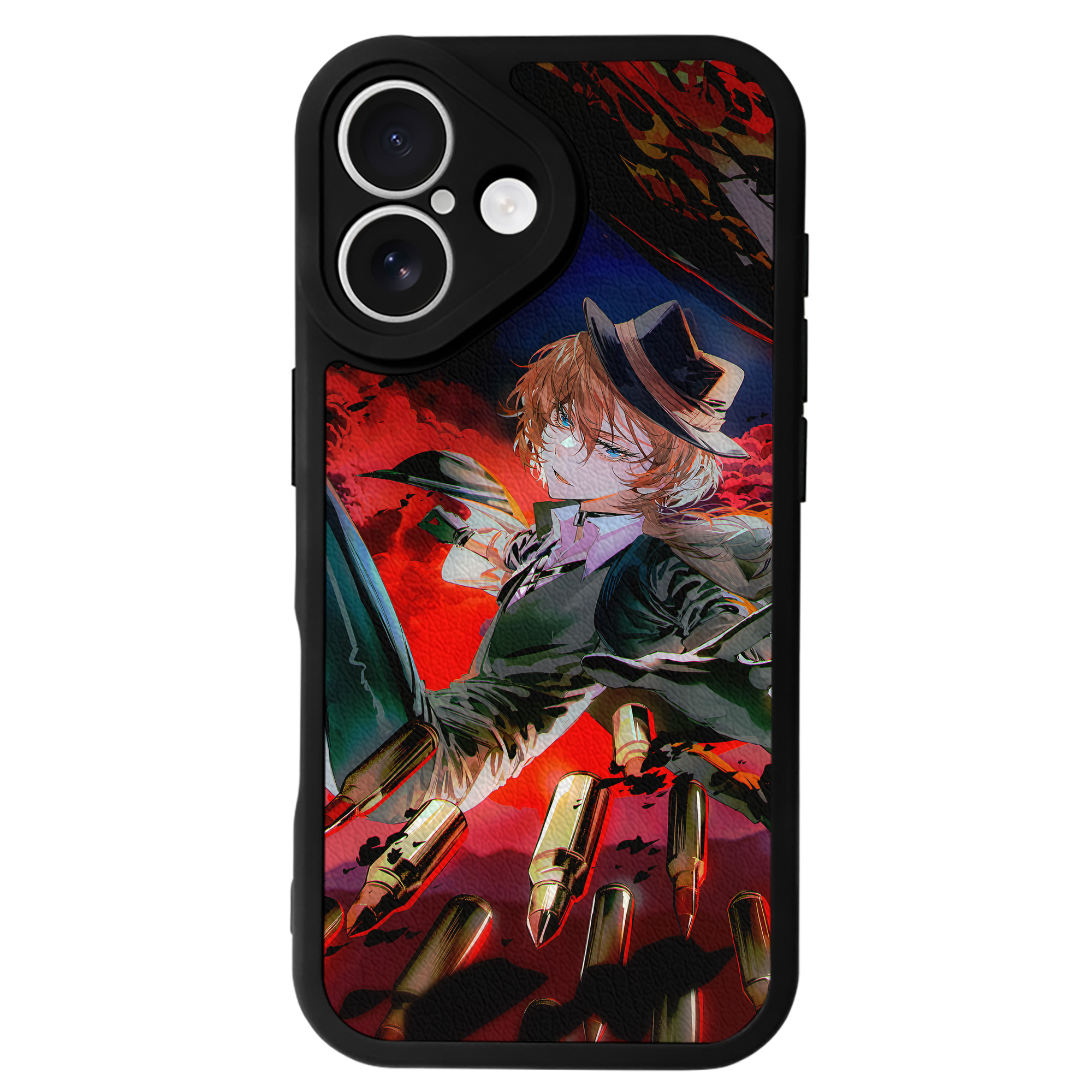 （画像用） 文豪ストレイドッグス Bungo Stray Dogs 【iPhone 16シリーズ対応】シリコンスマホケース（レザー調） 材質：シリコン